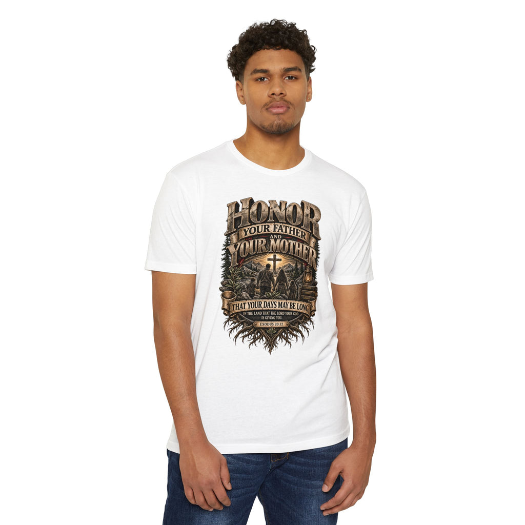 Honor Your Parents T-Shirt — Christian Scripture "Honor Your Father and Your Mother" Tee