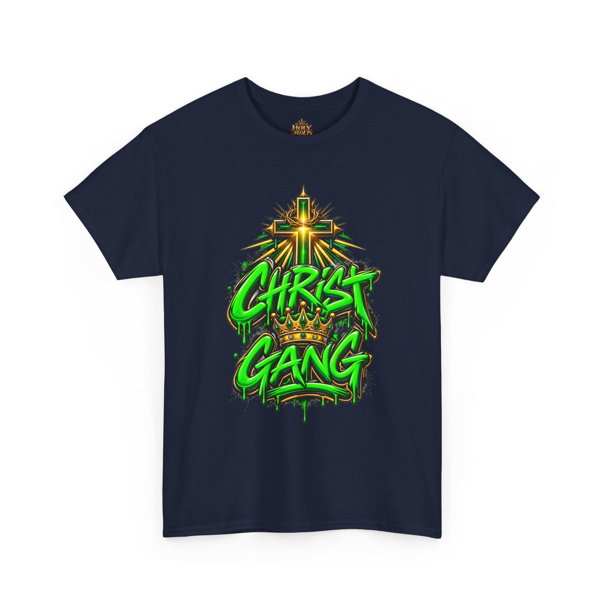 Neon Green Christ Gang Streetwear T-Shirt