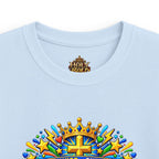 Kids Tee — Bright "Jesus! One Savior, One Name"