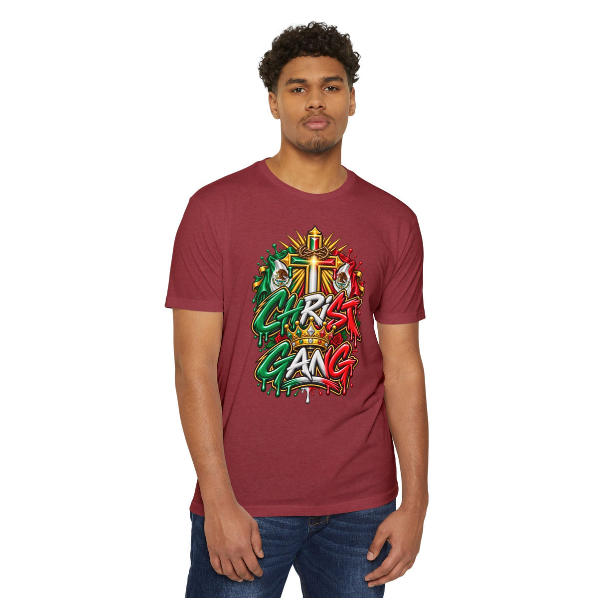 Mexican Flag Styled Christ Gang Tee