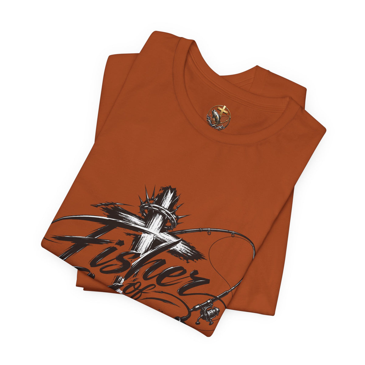 Christian 'Fisher of Men' T-Shirt — Matthew 4:19 Fishing Faith Tee