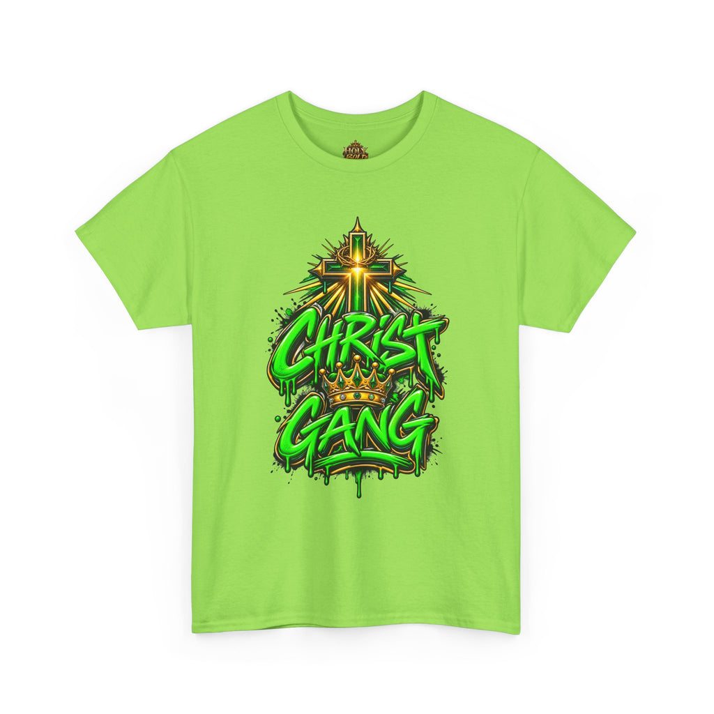 Neon Green Christ Gang Streetwear T-Shirt