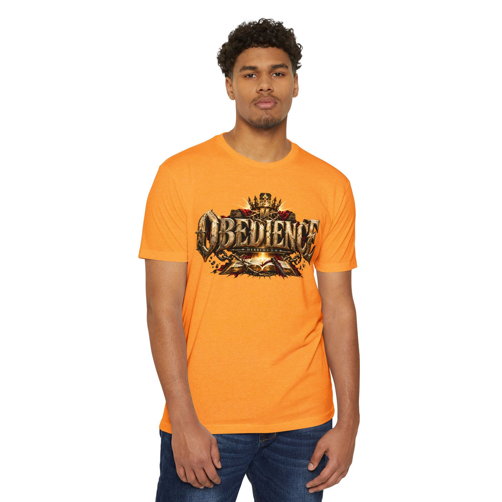 Obedience Graphic Tee — Vintage Crest Design