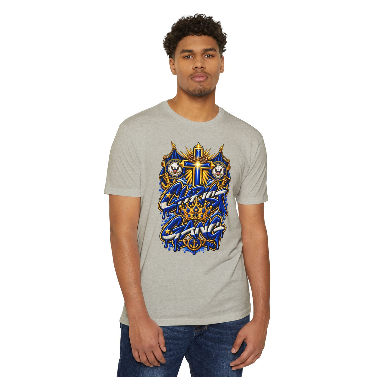 Navy Christ Gang Tee