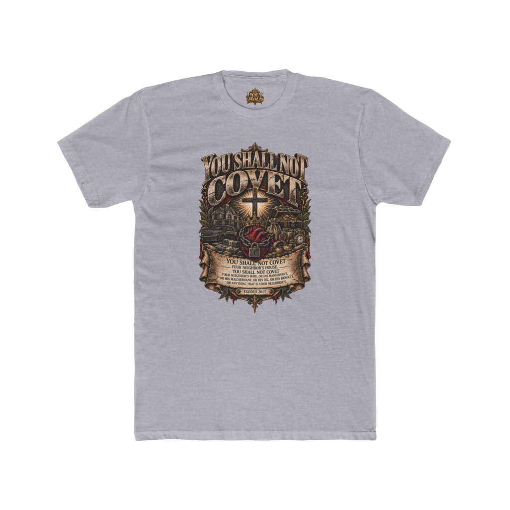 You Shall Not Covet T-Shirt — Christian Faith Cross Bible Verse Tee