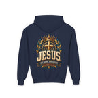 Youth Hoodie – "Jesus: One Name, One Savior"
