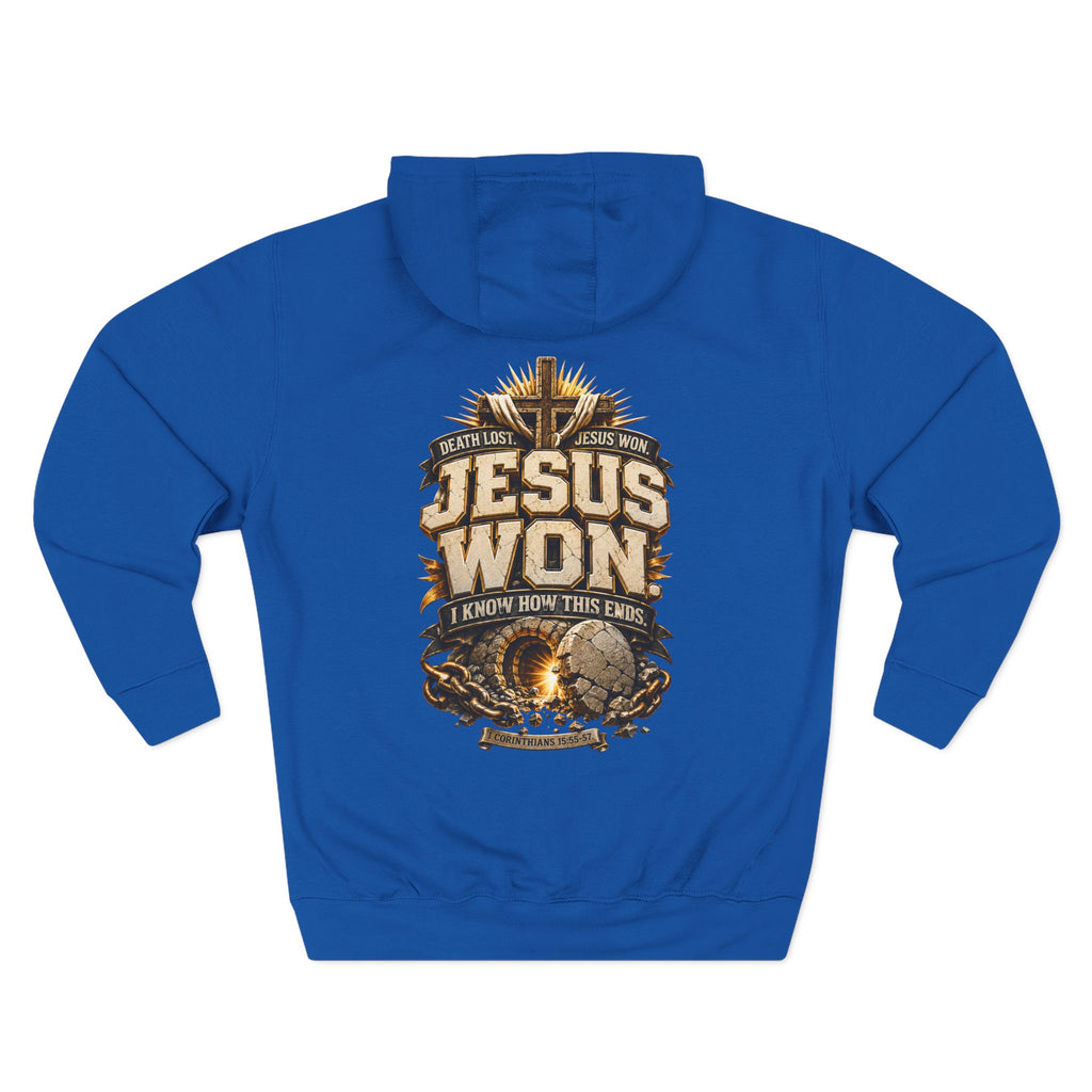 Jesus Won Graphic Fleece Pullover