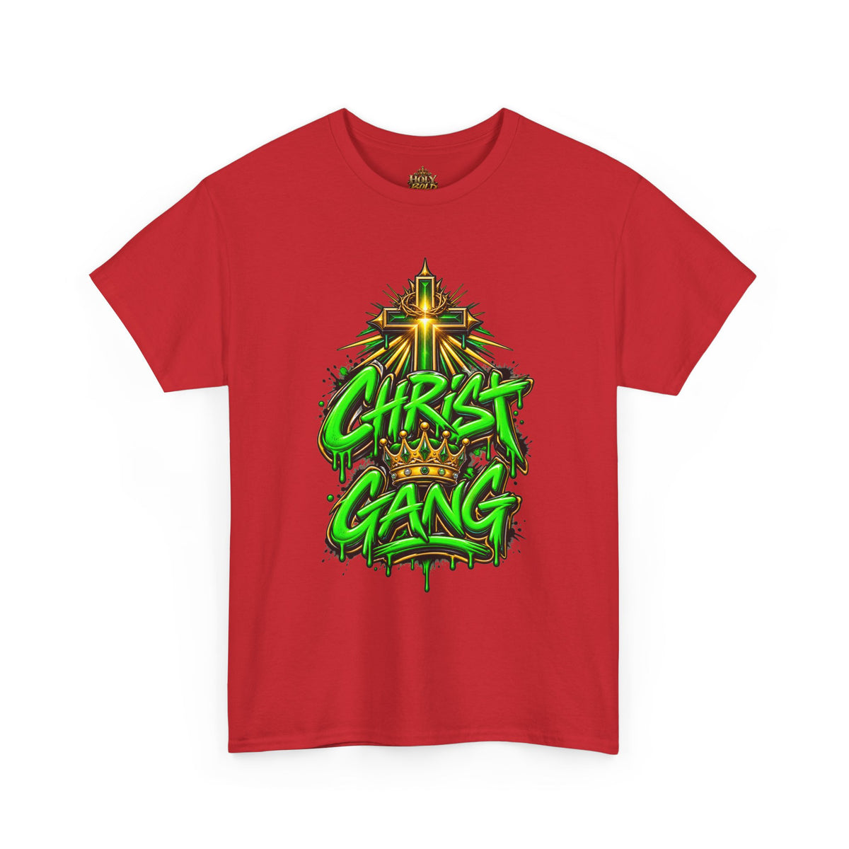 Neon Green Christ Gang Streetwear T-Shirt