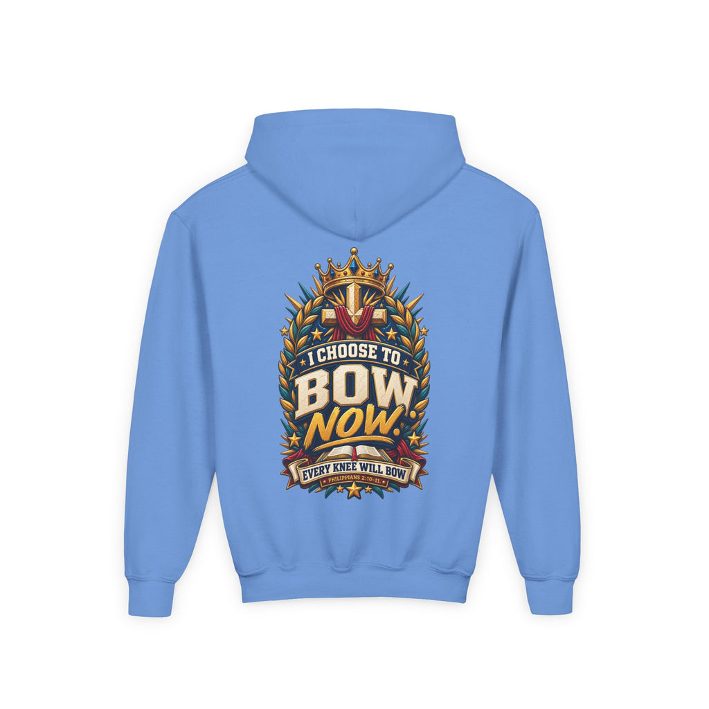 Youth Hoodie - "I Choose To Bow Now"