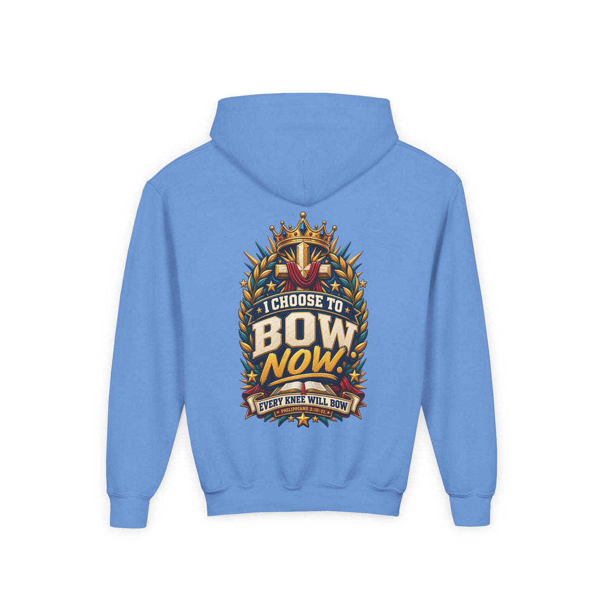 Youth Hoodie - "I Choose To Bow Now"