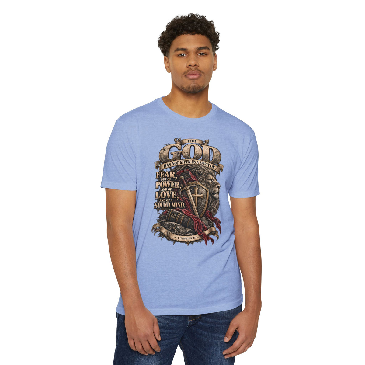 'For God Has Not Given Us a Spirit of Fear' Inspirational Tee
