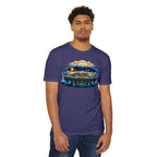 Biblical Flat Earth Illustration T-Shirt — 'God Created the Heavens and the Earth' Graphic Tee