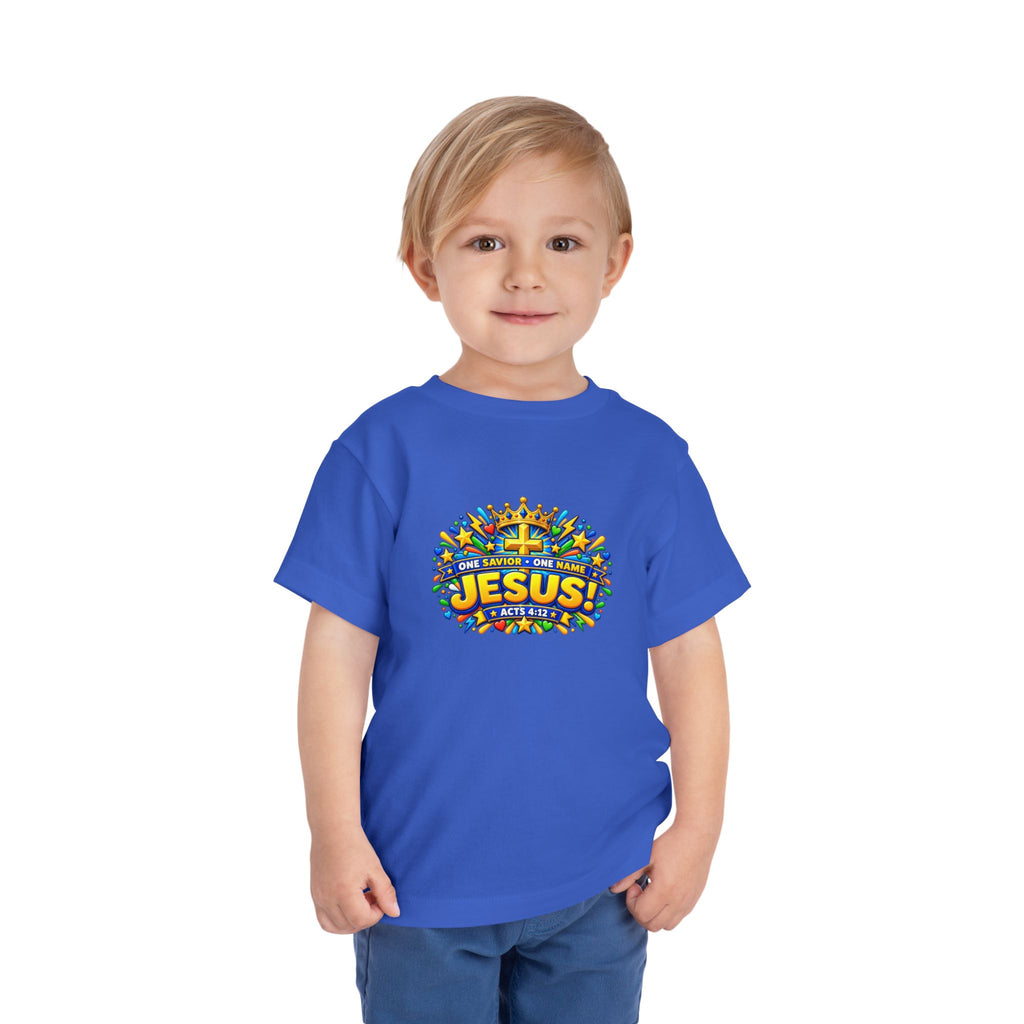 Toddler Tee - "Jesus! One Name, One Way"