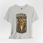 Look Up Tee — Inspirational Christian Graphic T‑Shirt (When the World Looks Down)