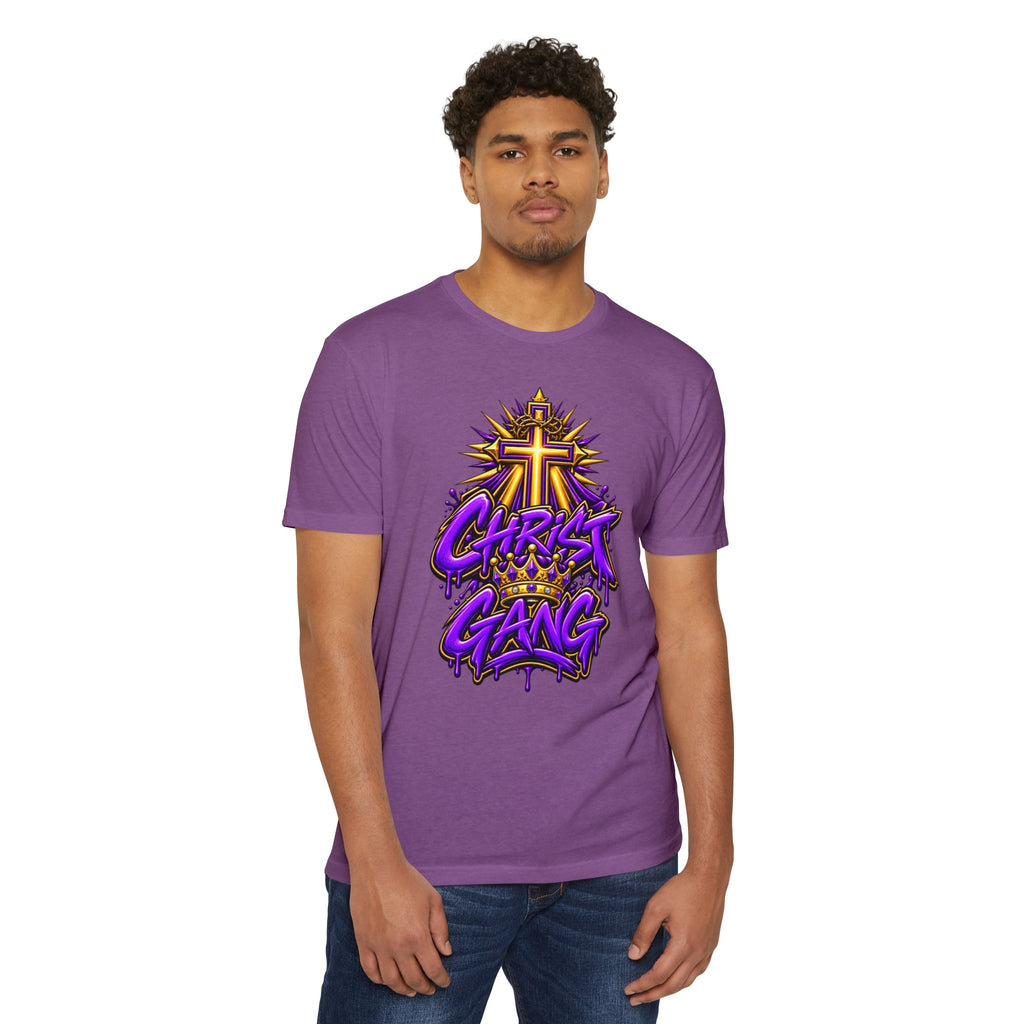 Purple Christ Gang Graphic T-Shirt