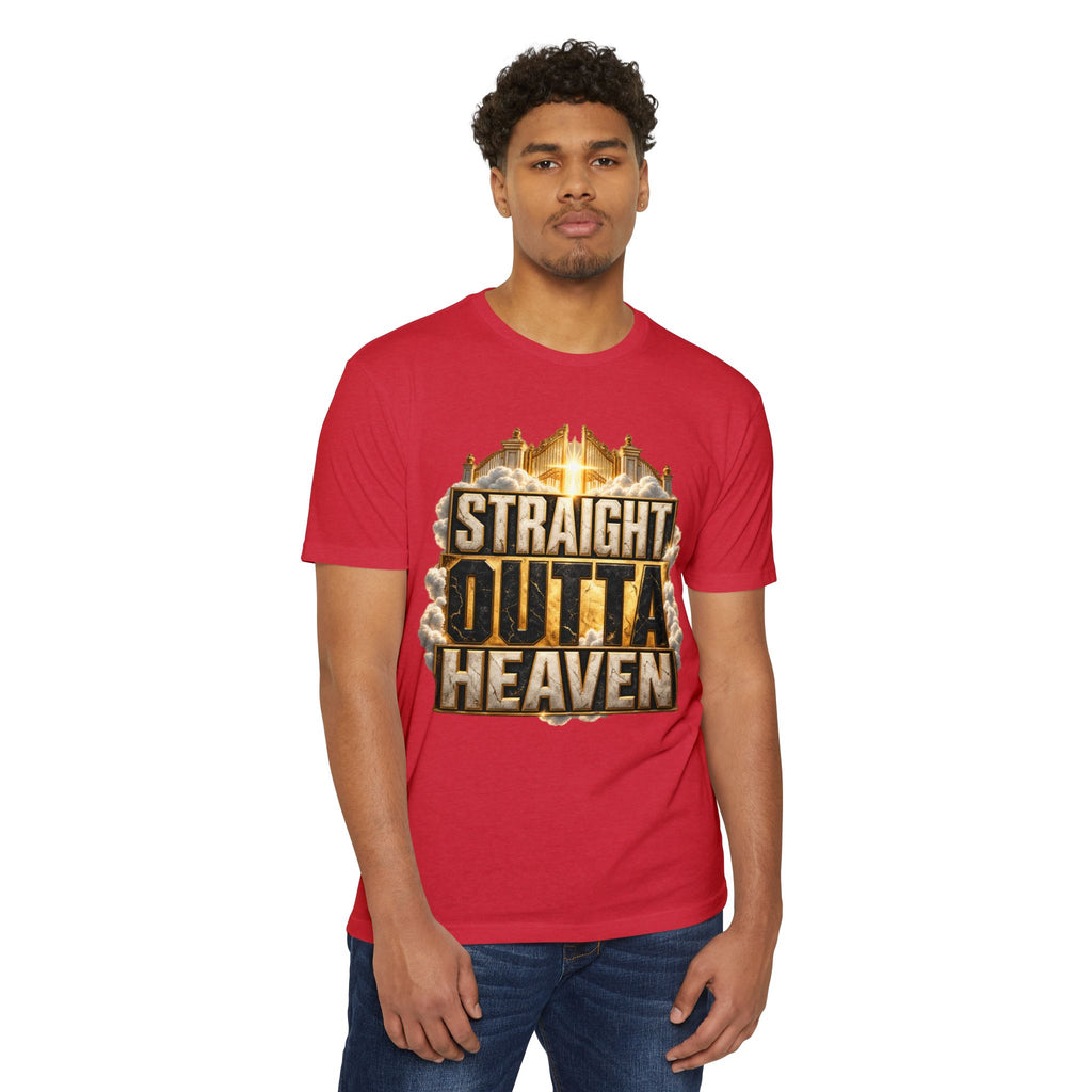 Straight Outta Heaven T-Shirt — Bold Religious Graphic Tee
