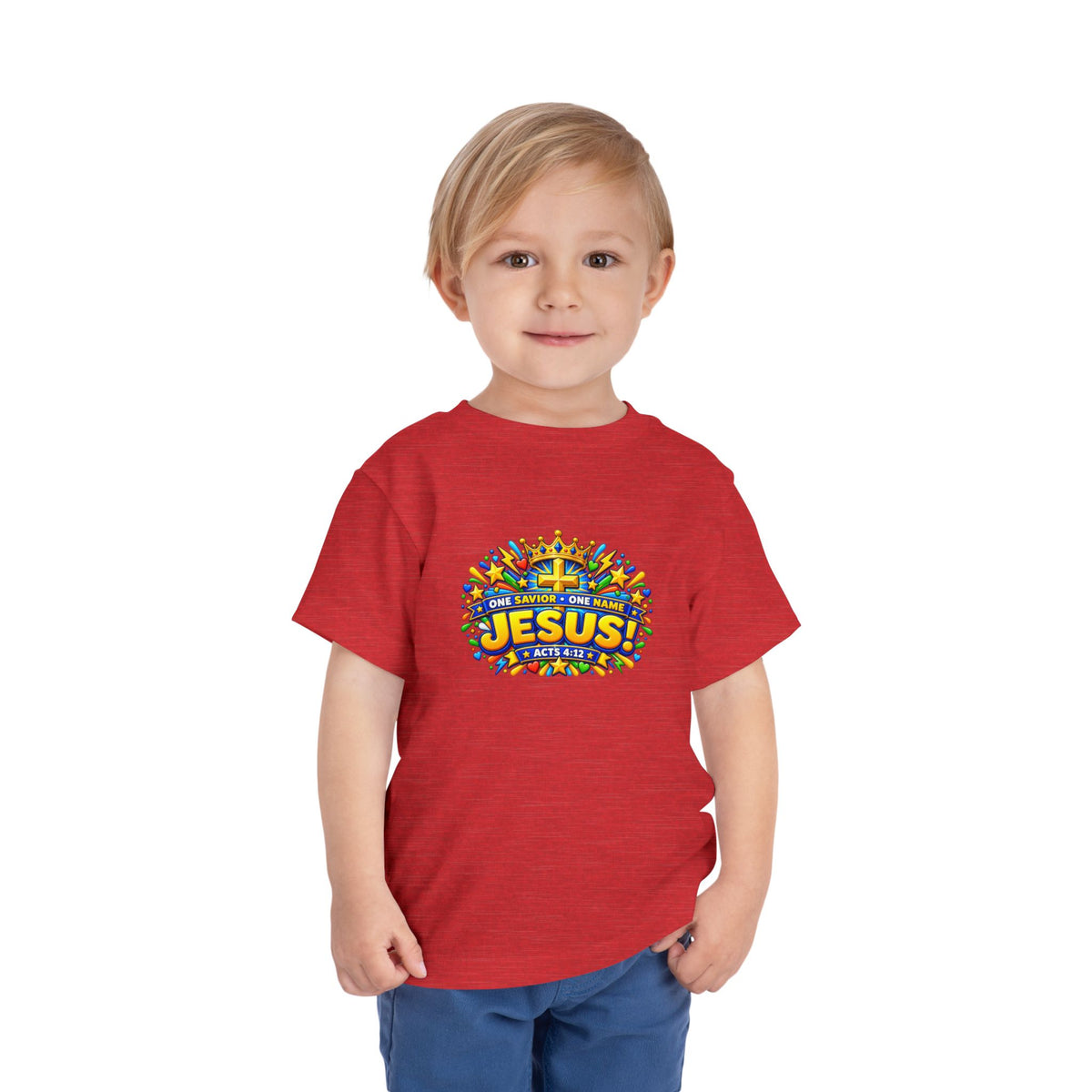 Toddler Tee - "Jesus! One Name, One Way"