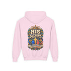 Youth Hoodie — "His Design, Created by God"