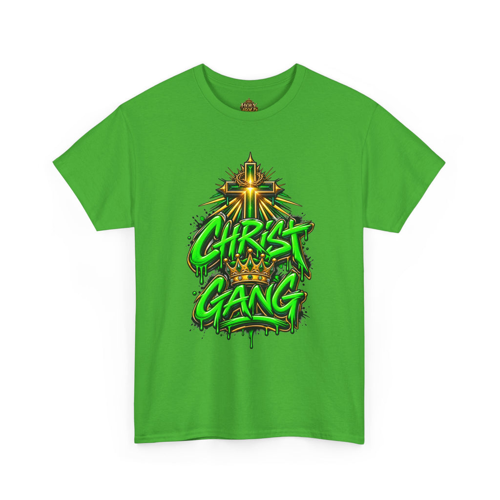 Neon Green Christ Gang Streetwear T-Shirt